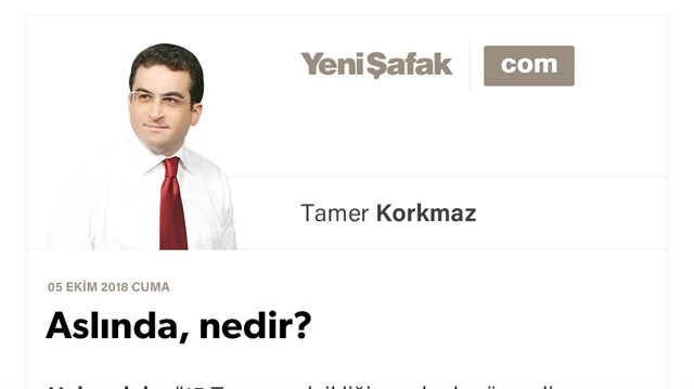 Aslında, nedir?