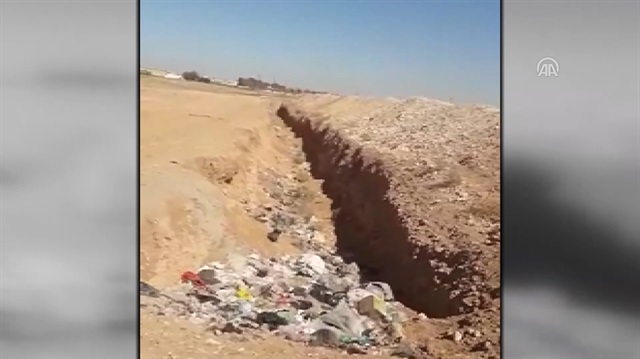 YPG/PKK Münbiçi çukurlarla çevreledi