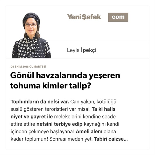Gönül havzalarında yeşeren tohuma kimler talip?
