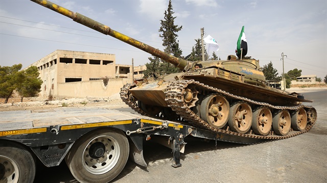 Withdrawal process of heavy armored vehicles from Idlib  