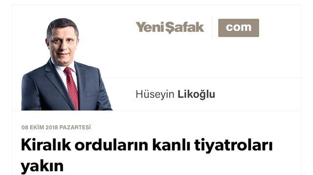 Kiralık orduların kanlı tiyatroları yakın