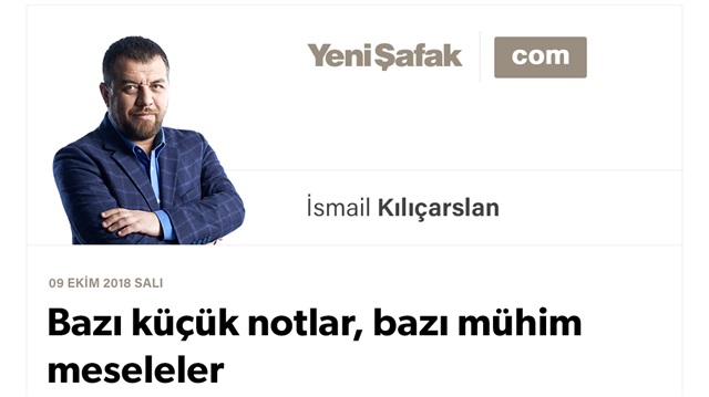 Bazı küçük notlar, bazı mühim meseleler