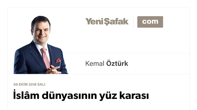 İslâm dünyasının yüz karası
