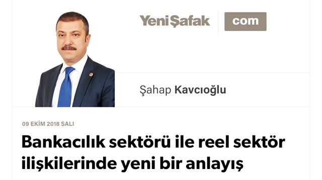 Bankacılık sektörü ile reel sektör ilişkilerinde yeni bir anlayış