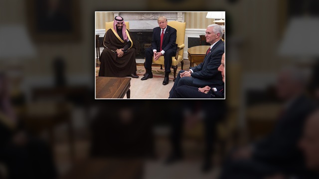 Suudi Arabistan Prensi Selman bin Abdülaziz, Beyaz Saray'da ABD Başkanı Donald Trump ile görüştü.
