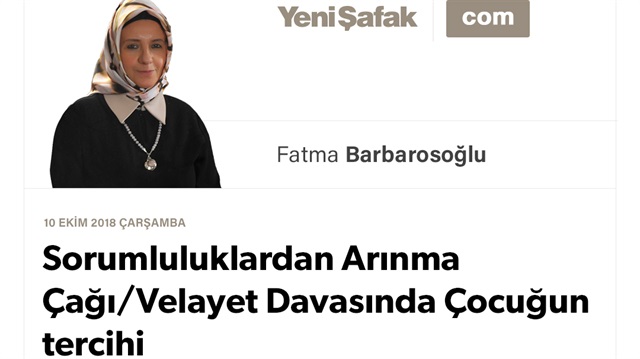 Sorumluluklardan Arınma Çağı/Velayet Davasında Çocuğun tercihi