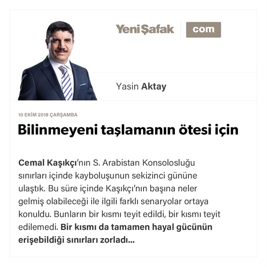 Bilinmeyeni taşlamanın ötesi için