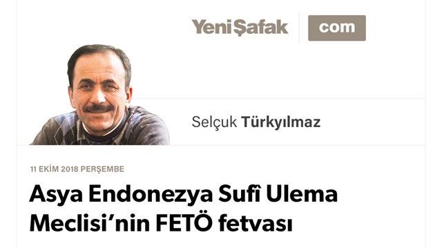 Asya Endonezya Sufî Ulema Meclisi’nin FETÖ fetvası