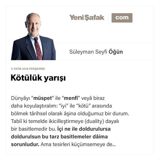 Kötülük yarışı