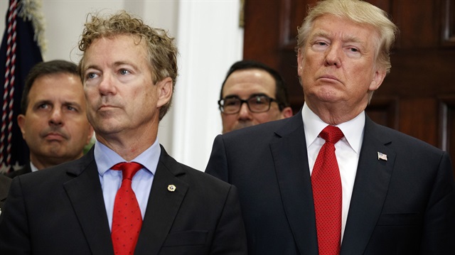 ABD Kentucky Senatörü Rand Paul ve ABD Başkanı Donald Trump