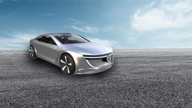 Vestel'in tescilini aldığı 'VEO' marka elektrikli otomobile ait tasarım çalışması
