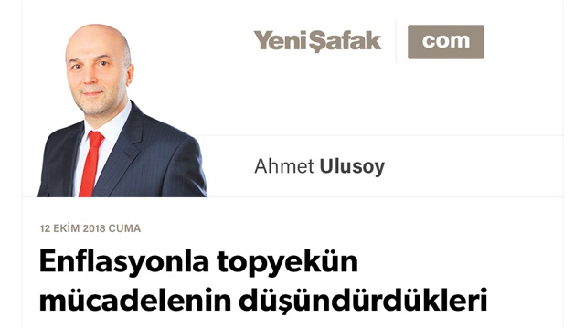 Enflasyonla topyekün mücadelenin düşündürdükleri