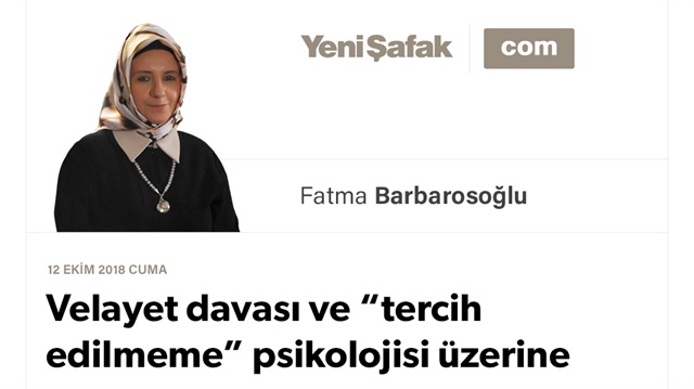 Velayet davası ve “tercih edilmeme” psikolojisi üzerine