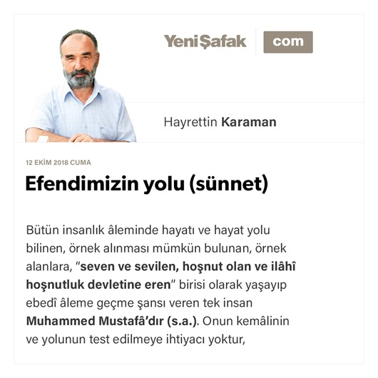 Efendimizin yolu (sünnet)