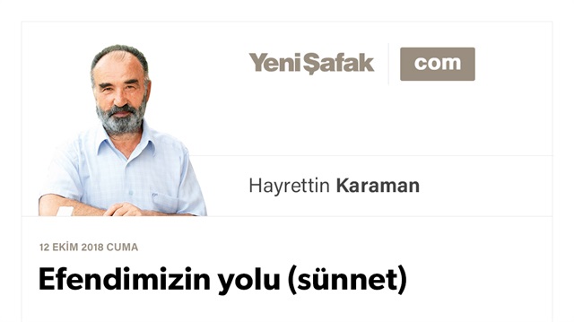 Efendimizin yolu (sünnet)