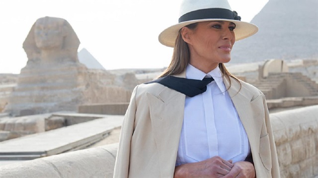 First Lady, Donald Trump'dan ayrı olarak gerçekleştirdiği gezinin ilk durağı için Gana'nın başkenti Akra'ya ardından Malawi, Kenya ve Mısır'ı ziyaret etti.