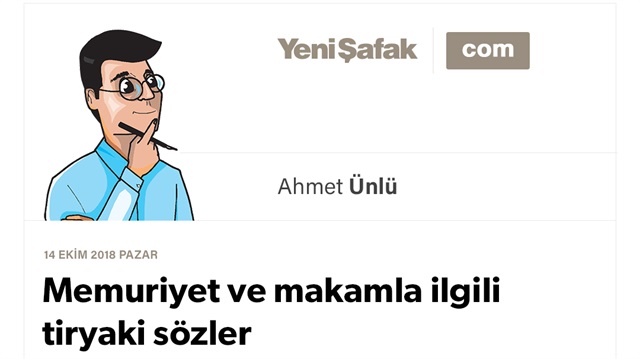 Memuriyet ve makamla ilgili tiryaki sözler