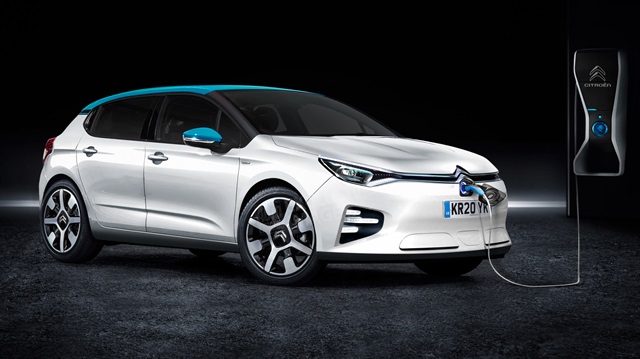 Elektrikli Citroen C4.