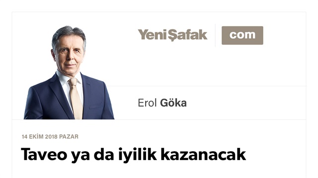 Taveo ya da iyilik kazanacak