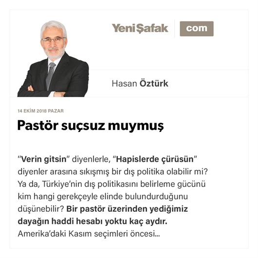 Pastör suçsuz muymuş