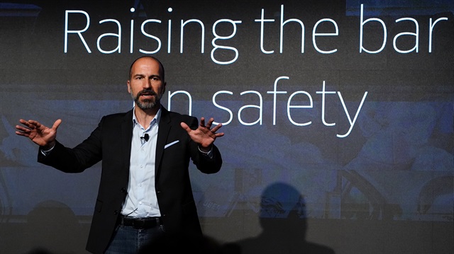 The Chief Executive Officer (CEO) of ride-sharing app Uber Dara Khosrowshahi 