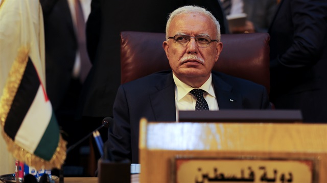 Palestinian Foreign Minister Riyad al-Maliki 