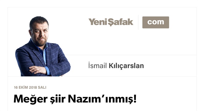 Meğer şiir Nazım’ınmış!