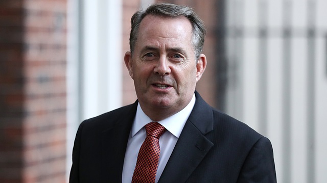Britain's Secretary of State for International Trade Liam Fox 