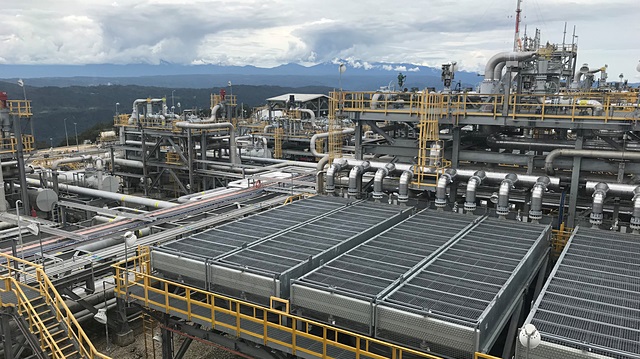 File photo: The ExxonMobil Hides Gas Conditioning Plant process area is seen in Papua New Guinea 