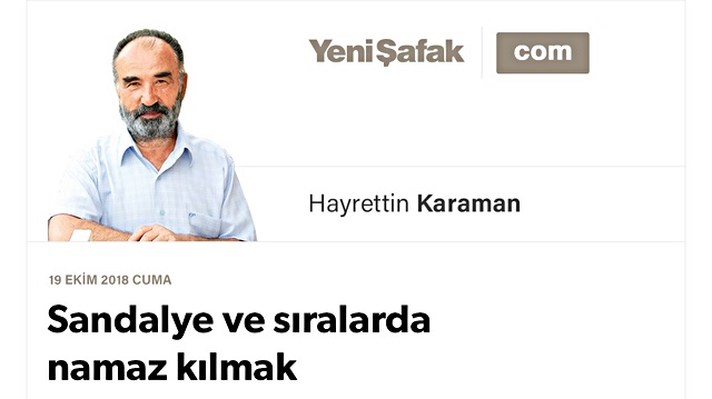 Sandalye ve sıralarda namaz kılmak
