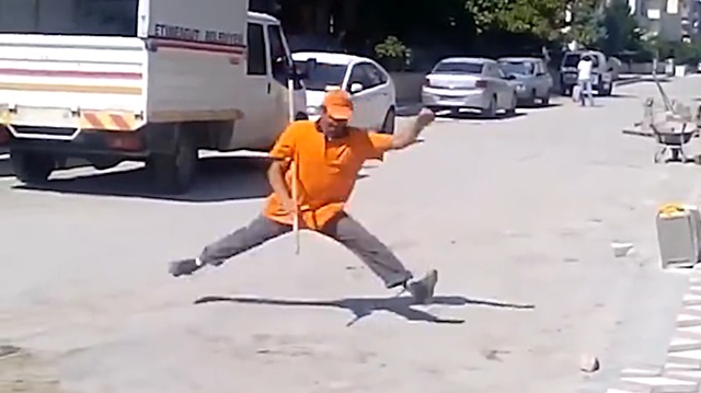 Sincanlı ninja İsmail'den ağızları açık bırakan şov