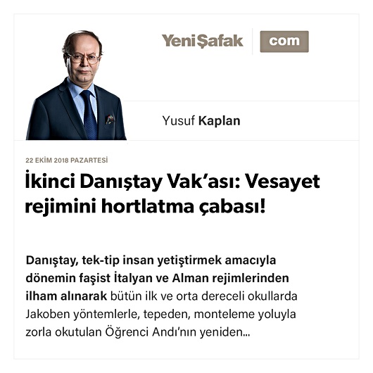 İkinci Danıştay Vak’ası: Vesayet rejimini hortlatma çabası!