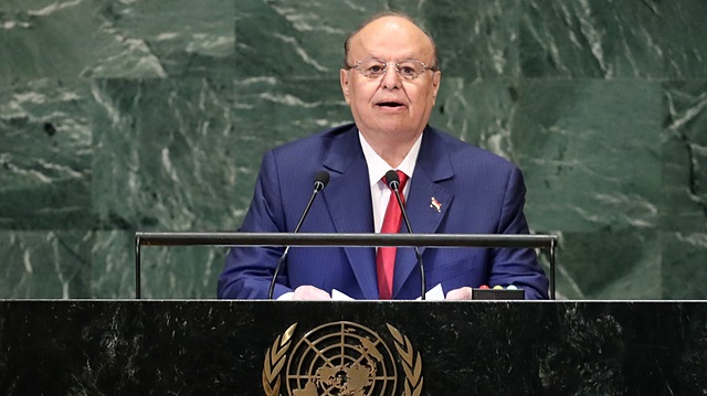 Yemen's President Abdrabuh Mansour Hadi Mansour 