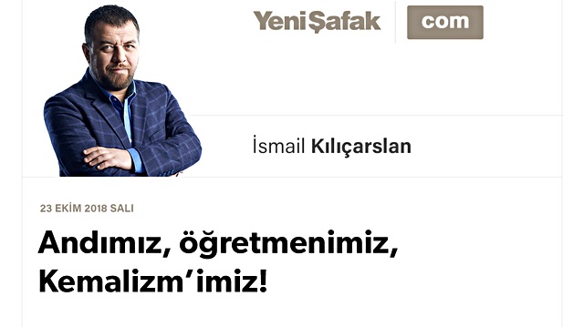 Andımız, öğretmenimiz, Kemalizm’imiz!