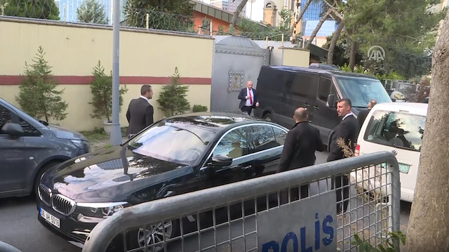 Saudi van with 3 suitcases leaves Istanbul consulate