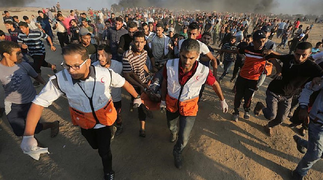 Five protesters were killed and 180 others injured, including 35 minors and four paramedics