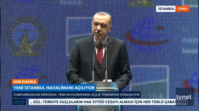 Cumhurbaşkanı Erdoğan yeni havalimanının ismini açıkladı