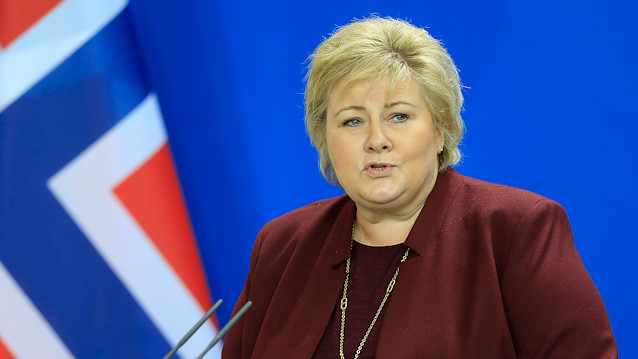 Norway's Prime Minister Erna Solberg 
