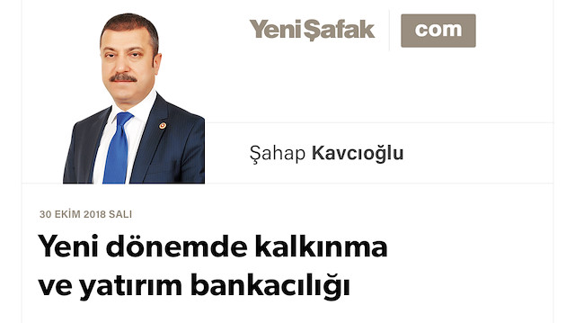Yeni dönemde kalkınma ve yatırım bankacılığı