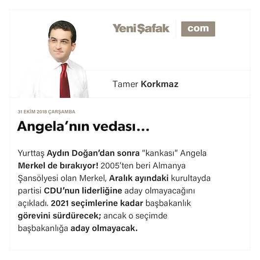 Angela’nın vedası…