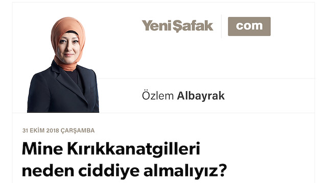 Mine Kırıkkanatgilleri neden ciddiye almalıyız?