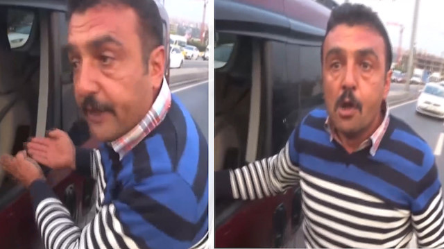 Motosikletliden yumruk yiyen sürücü çılgına döndü