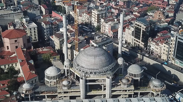Taksim Camisi'nin yüzde 90'ı tamamlandı