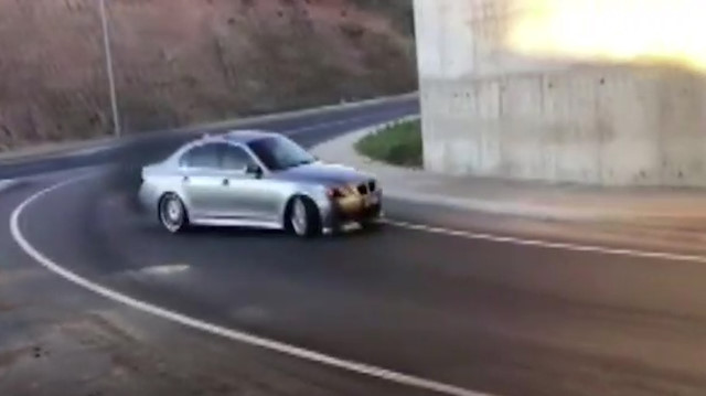 Drift yapan magandaya 5 bin lira ceza kesildi