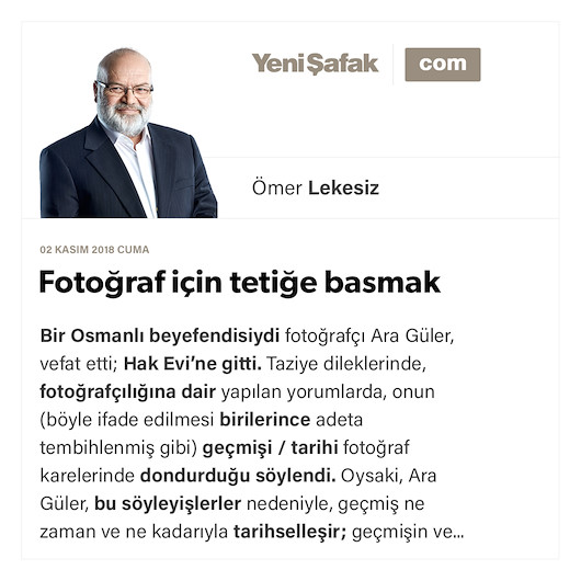 Fotoğraf için tetiğe basmak