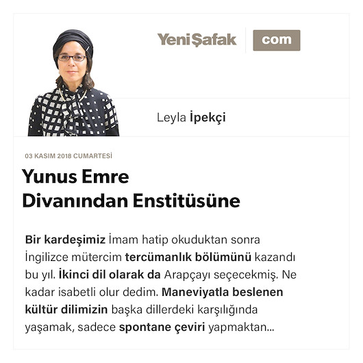 Yunus Emre Divanından Enstitüsüne