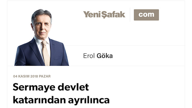 Sermaye devlet katarından ayrılınca