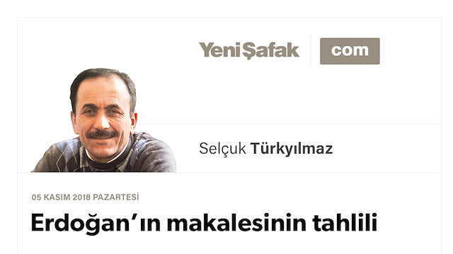 Erdoğan’ın makalesinin tahlili