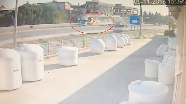 İzmir’de feci kaza güvenlik kamerasında