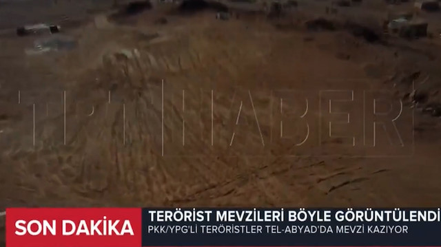 Terörist mevzileri böyle görüntülendi